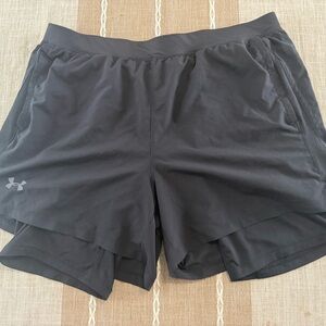 Under Armour Black Performance Fitted Compression Shorts 2XL